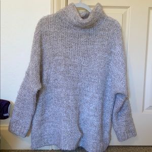 Oversized Free People sweater dress.